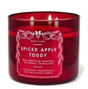 Bath & Body Works Spiced Apple Toddy 3-Wick Candle | NEW In Box 🍎🎄